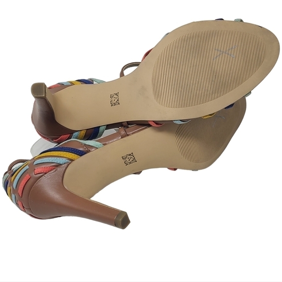 Anne Klein | Women's Multicolored Leather Strap Akileane High Heel (Size 11M) - Picture 12 of 12